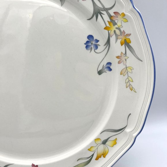 Villeroy & Boch China Riviera Chop Plate 12" Luxembourg Floral Pattern - Picture 3 of 7